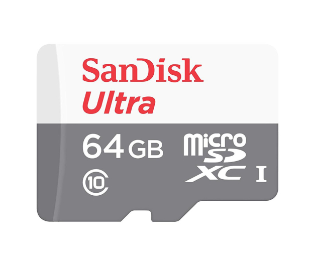 SANDISK ULTRA ANDROID microSDXC 64GB 80MB/s Class 10 UHS-I* SDSQUNS-064G-GN3MN - 409231 - zdjęcie